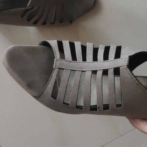 Sale - Sandals heel grey - Picture 2 of 7